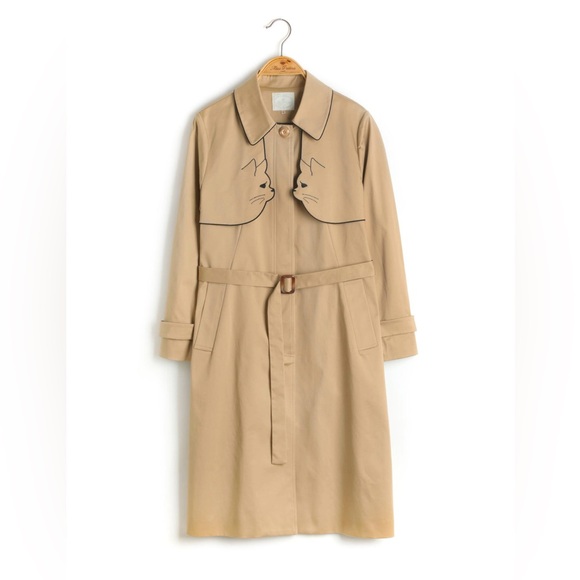 Miss Patina Ailurophile Trench Coat